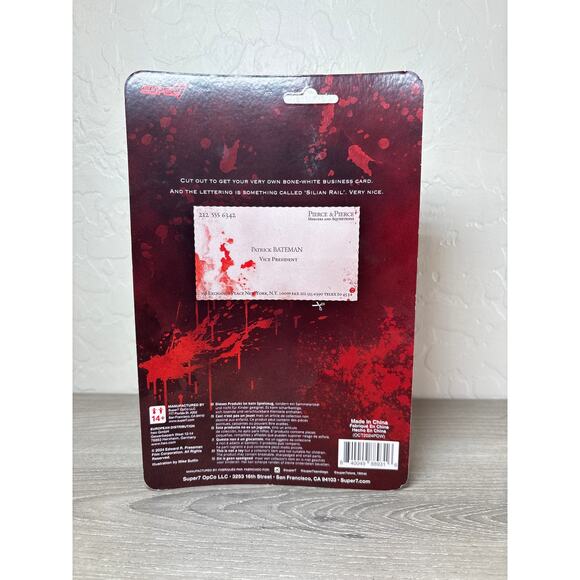 Super7 ReAction American Psycho BLOODY Patrick Bateman Action Figure- NEW - Picture 3 of 4